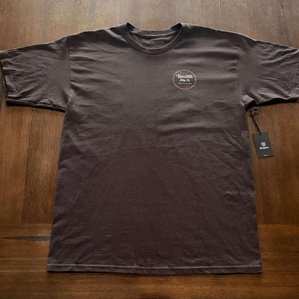 Brixton Dark Brown Short-Sleeve Logo Tee